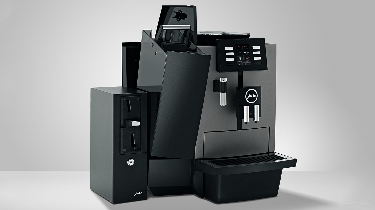 Jura X6 (EA) Dark Inox Espressomaskine til din virksomhed